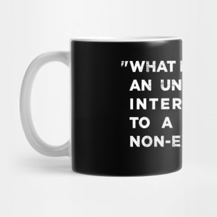 Jean-Paul Satre quote. Mug